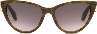 Roberto Cavalli Bril met cat-eye montuur - Bruin