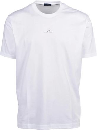 Paul & Shark Tops, Heren, Wit, S, Katoen, T-shirt