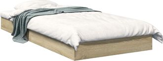 vidaXL Estructura De Cama De Suelo Roble Sonoma 80 X 200 Cm Vidaxl