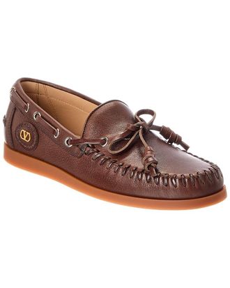 Valentino Vlogo Signature Leather Loafer