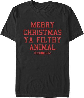 Home Alone Mens Home Alone Merry Christmas Ya Filthy Animal Graphic T-Shirt in Black at Nordstrom, Size Xx-Large
