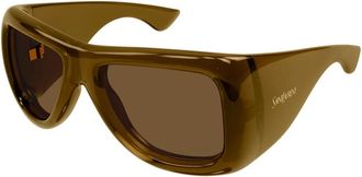 Saint Laurent SL 902 Howl Zonnebril - unisex - Zonnebrillen - Bruin - 63 MM - Accessoires