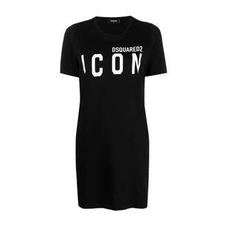 Dsquared2 Short Dresses, female, Black, Size: S Abito