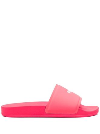 Msgm Sandali slides con stampa - Rosa