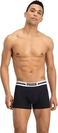 Puma Mens Puma Men s Placed Logo Boxer Shorts Black Small, Black, UK