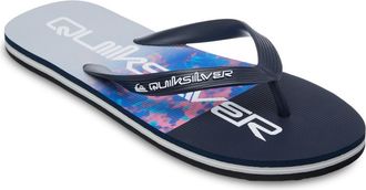 Quiksilver Sandale QUIKSILVER Molokai Stripe, Herren, Gr. 10 (43), nebulas blau fade reflexion, Obermaterial:Obermaterial: 100% Synthetik, Futter: 100% Synthetik