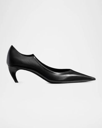 Khaite Valerie 55MM Leather Pumps