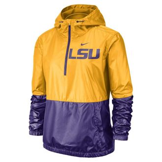 Nike Nike College Anorak (LSU) Womens Jacket Size L (University Gold)