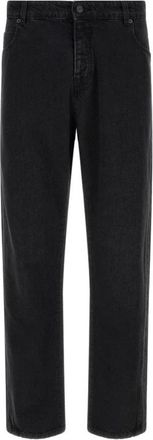 Balmain Rechte spijkerbroek - Heren - Regular Fit Jeans - Zwart - W32 - Katoen - Jeans