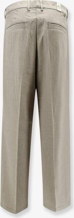 Woodbird Mens Trousers Viscose-Blend Beige Polyester