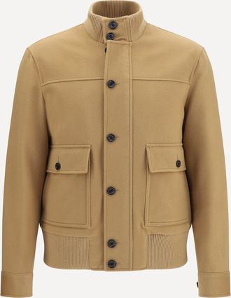 Lardini Buttoned Jacket with ribbed trims Male 46
