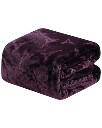 Luxury Home Eiffel Tower Embossed Throw Blanket