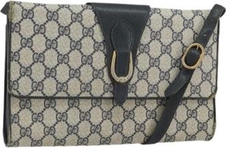 Gucci Pre-owned Cross Body Bags, female, Blue, Size: ONE SIZE Pre-owned Plastic Cross Body Bag
