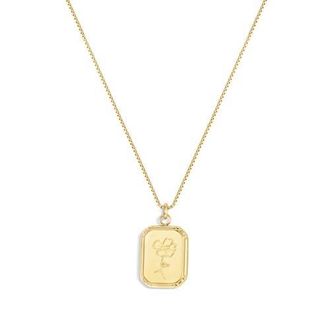Set & Stones Audrey Birth Flower Necklace in Gold /August at Nordstrom
