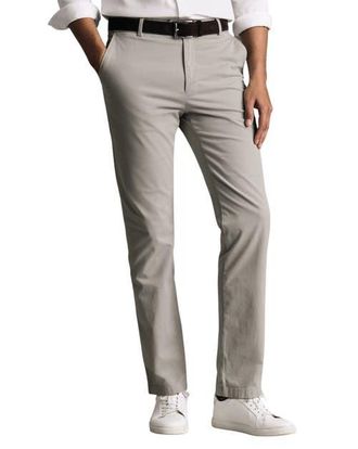 CHARLES TYRWHITT Slim Fit Lightweight Chinos in Silver at Nordstrom, Size 3030