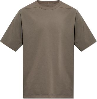 Rick Owens Brad T T-shirt - Heren - T-shirts - Bruin - S - Katoen - Tops