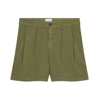 Closed Closed, Casual Shorts, female, Green, Size: W27 Linen Shorts