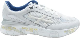 Premiata Witte Veterschoenen met Lage Top - Heren - Sneakers - Wit - 40 EU - Schoenen