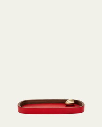 ASSOULINE Pebble Leather Accessory Tray