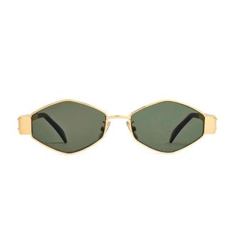 Celine Sunglasses, female, Yellow, Size: 54 MM Triomphe Sunglasses