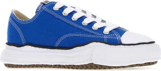 Miharayasuhiro Mens Electric Blue Canvas Peterson Sneakers Clblue