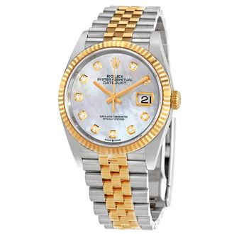 Rolex Datejust 36 Mother of Pearl Diamond Dial Mens Watch 126233MDJ