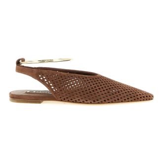 Jil Sander Schoenen, Dames, Bruin, 39 1/2 EU, Su&egrave;de, Ballerina