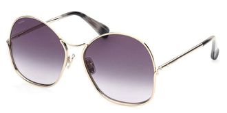 Max Mara MM0005 32B Womens Sunglasses Gold Size 60