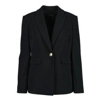 Pinko Pinko, Jassen, Dames, Zwart, M, Polyester, Jas