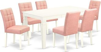 East West Furniture 7 Piece Kitchen Table Set