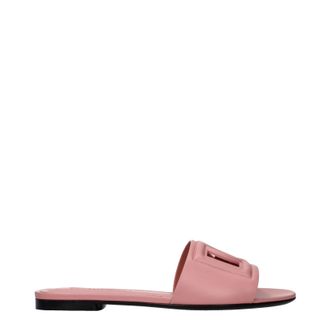 Dolce & Gabbana Dolce&Gabbana Sandalen und Clogs Damen Rosa Leder