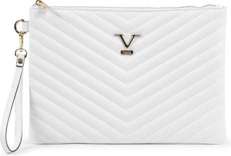 19V69 19V69 Womens Clutch White V613 52 SAUVAGE BIANCO Leather (archived) - One Size