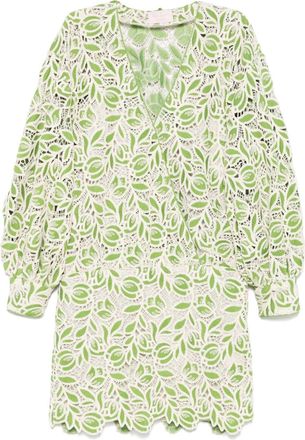 Luisa Spagnoli Abito corto alluncinetto - Verde