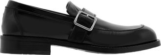 Ferragamo Patent Leather Monk-Strap Loafers, Size 6