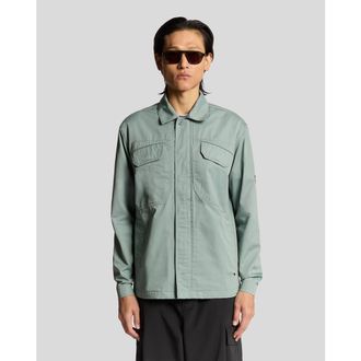 Lyle & Scott Long Sleeve Multi Pocket Overshirt in Cold Mint at Nordstrom, Size Xx-Large