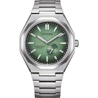 Citizen Super Titanium Zenshin 60 Heren Horloge Zilverkleurig NK5020-58X