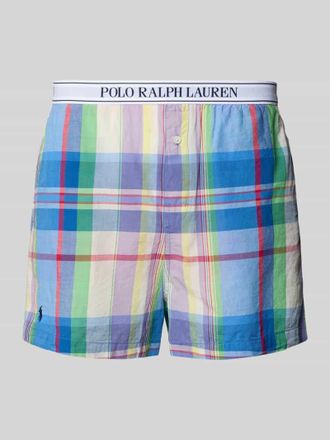 Polo Ralph Lauren Regular Fit Pyjama Shorts aus reiner Baumwolle in Blau, Gr&ouml;&szlig;e XXL
