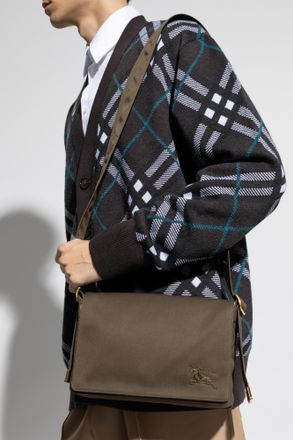 Burberry Trench Shoulder Bag, Mens, Green
