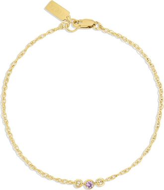 Set & Stones Birthstone Bracelet in Gold /October at Nordstrom