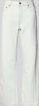 Calvin Klein Jeans Straight Fit Jeans mit Logo-Print in Weiss, Gr&ouml;&szlig;e 25/32