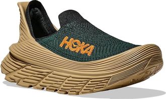 Hoka One One Restore TC Shoes Bay Leaf/Khaki : Mens 12 - Womens 13 Medium, Textile