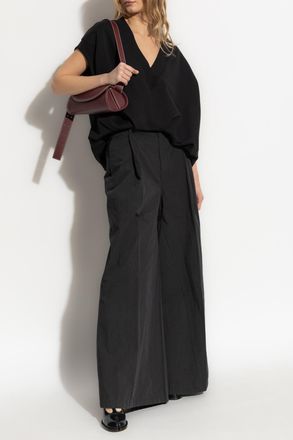 Maison Margiela Loose Fit Trousers, Womens, Black