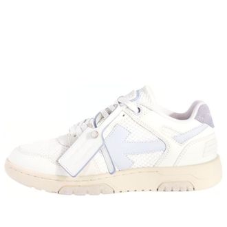 Off-white (WMNS) Off-White Slim Out Of Office Leather Sneakers White Purple OWIA276S24LEA0010140