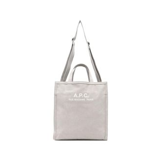 A.P.C. Tote Bags, male, Gray, Size: ONE SIZE Recuperation Tote Bag