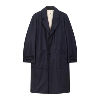 Barena Single-Breasted Coats, female, Blue, Size: 2XS Over Single-Breasted Coat