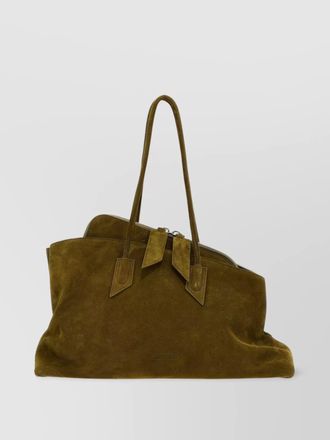 The Attico medium leather tote bag