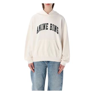 Anine Bing Hoodies, female, White, Size: XS Harvey Hoodie