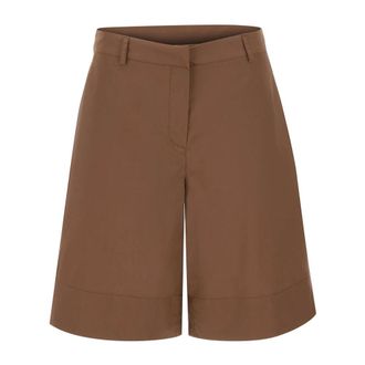 Kaos Cotton Bermuda Shorts - female - KAOS - Casual Shorts - Brown - S - Shorts