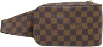 Louis Vuitton Pre-owned Belt Bags, male, Brown, Size: ONE SIZE Pre-owned Geronimos Damier Shoulder Bag