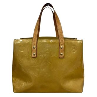 Louis Vuitton Pre-owned Handbags, female, Yellow, Size: ONE SIZE Pre-owned Vintage Enamel Leather Tote Bag